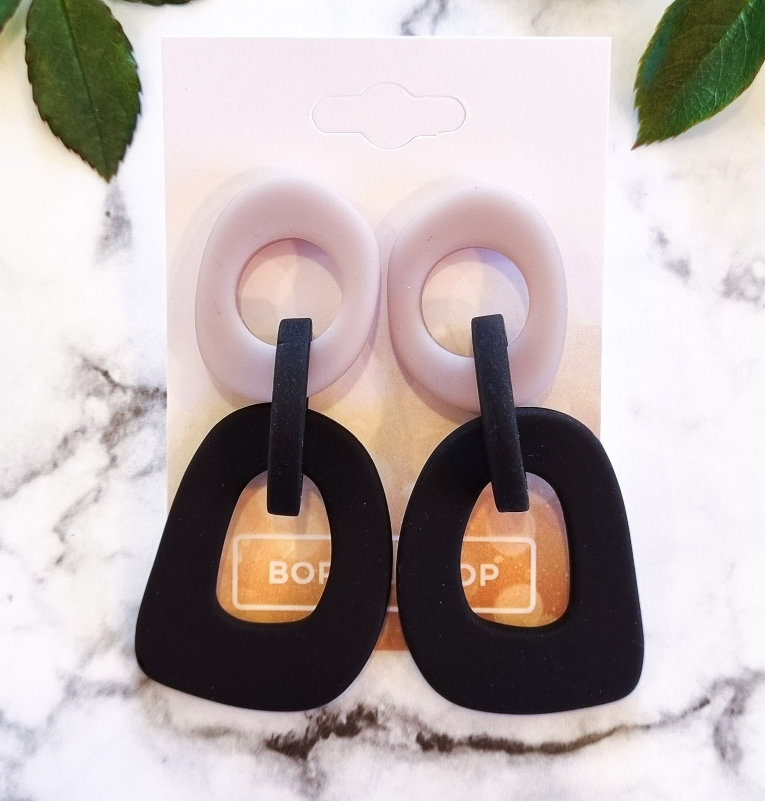 Saint Germain Contemporary Chic Earrings - BLKGYLKDP