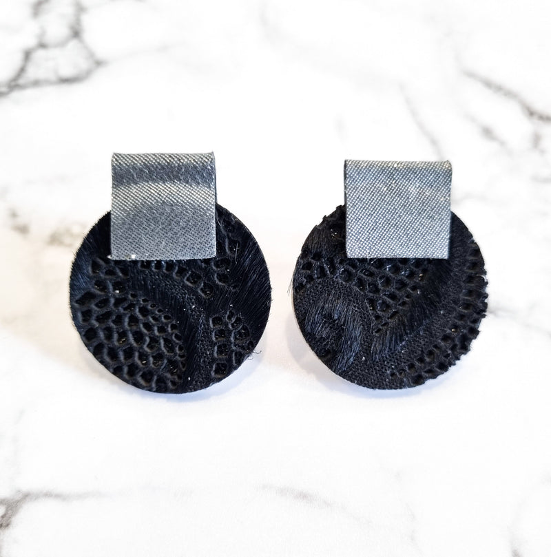 Nouvelle Zelande Chic Earrings - RDSQPBLKSIL