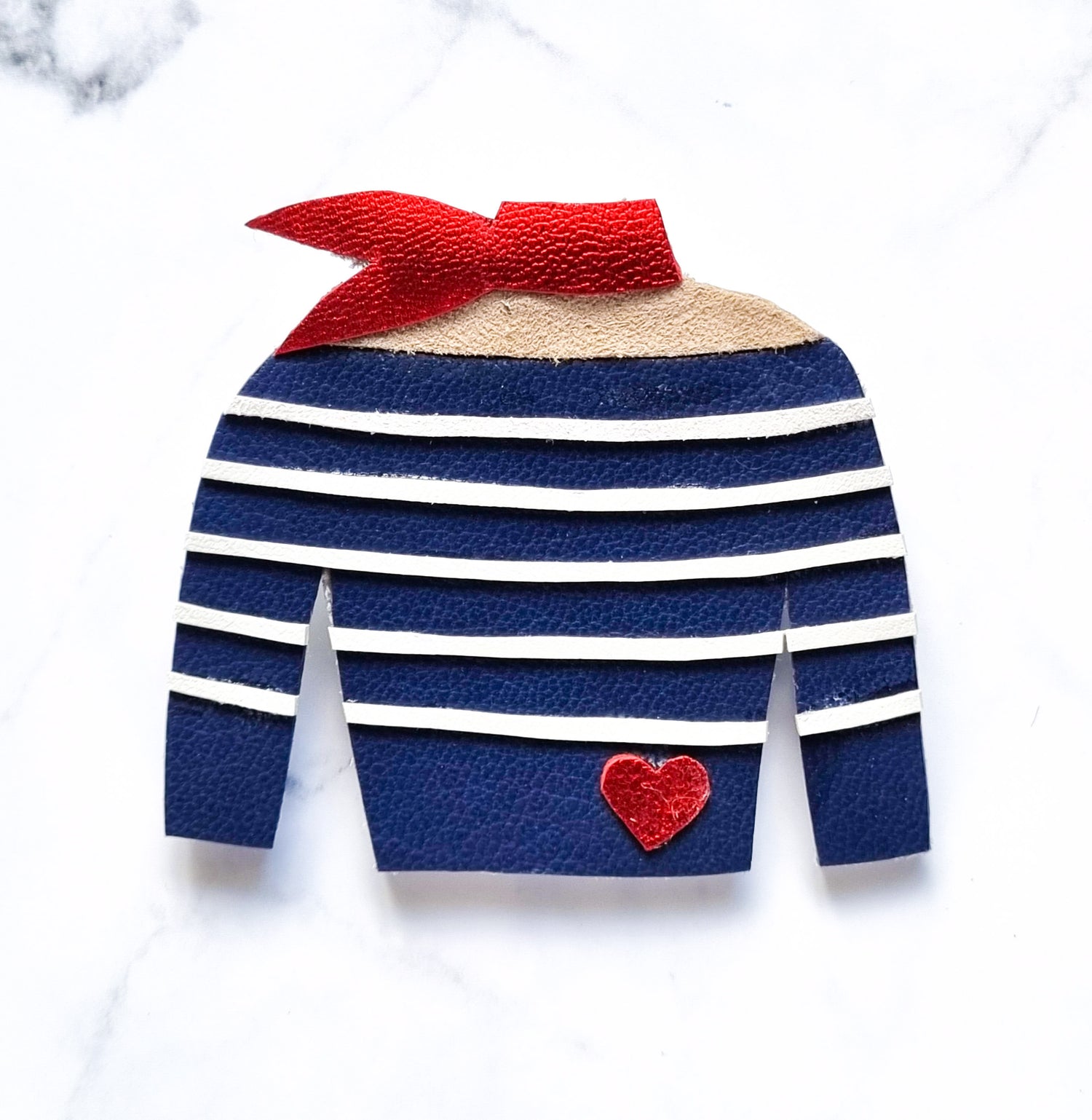 Nouvelle Zelande Chic Brooch - Navy Marinere FR