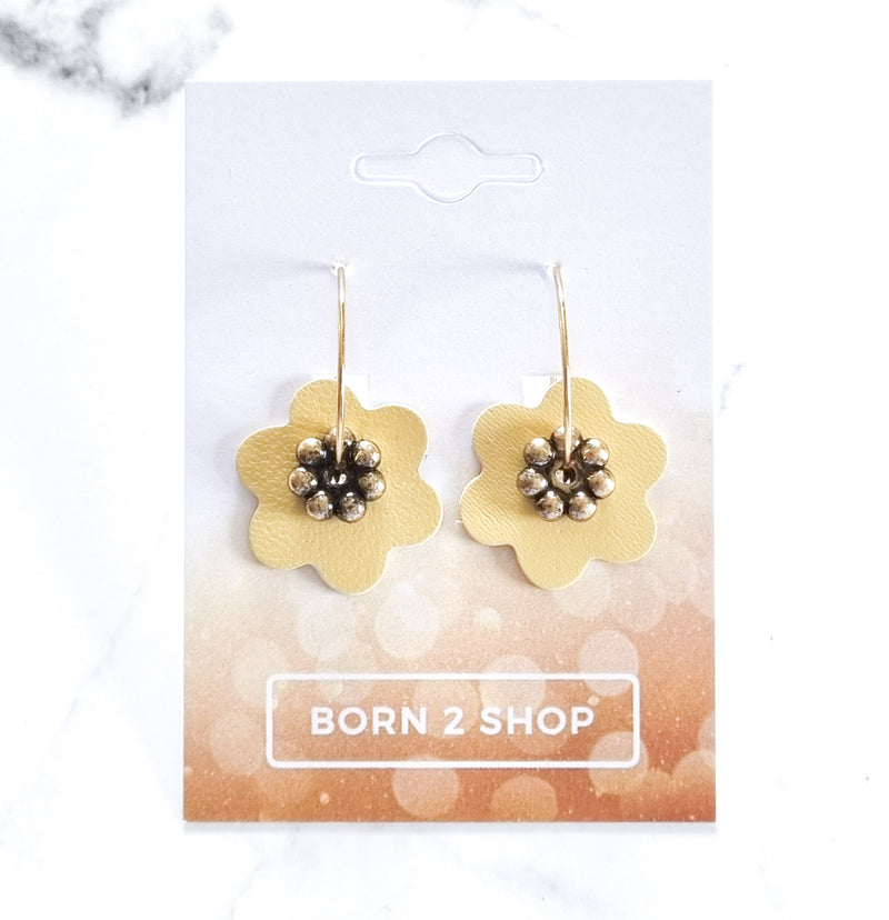 Nouvelle Zelande Chic Earrings - Flowers Yellow Gold