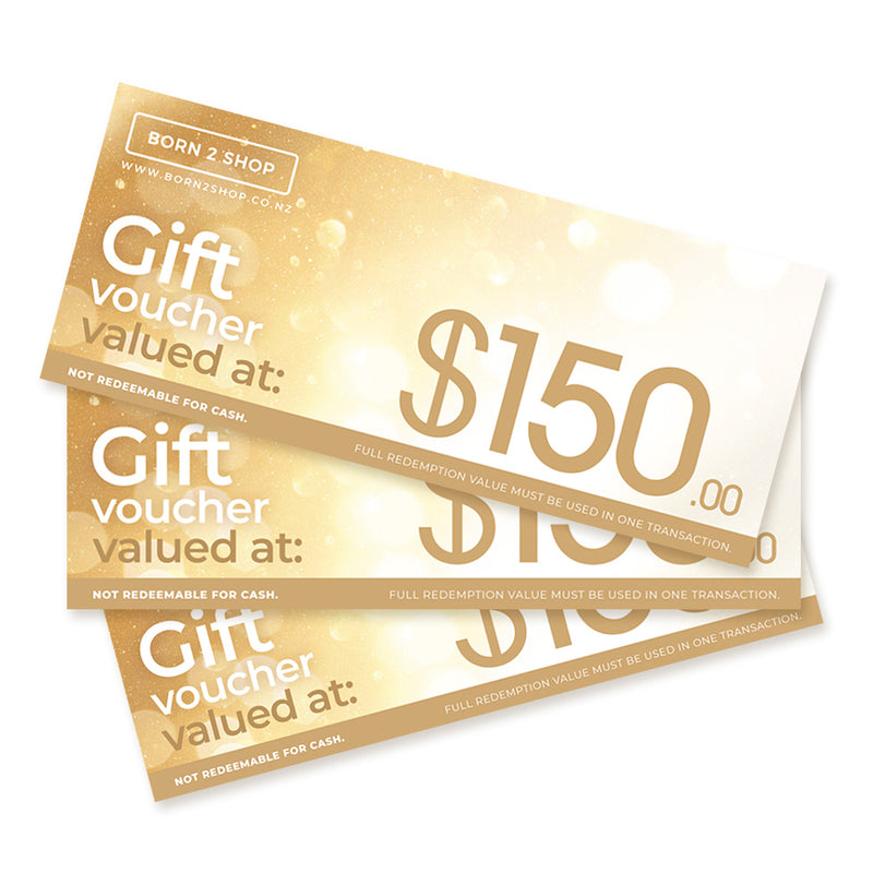 Born 2 Shop Gift Voucher - $150 NZD