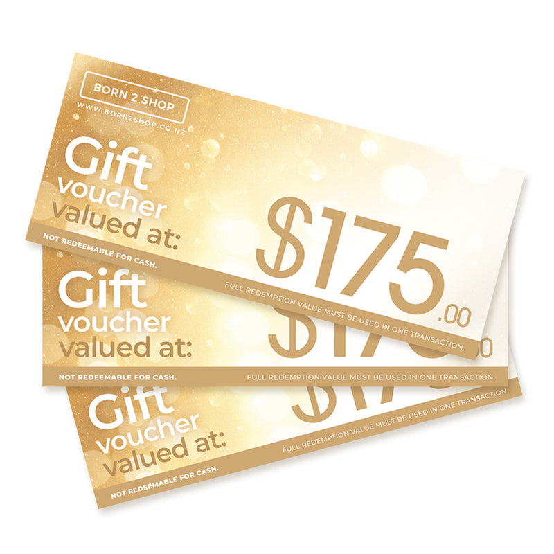 Born 2 Shop Gift Voucher - $175 NZD