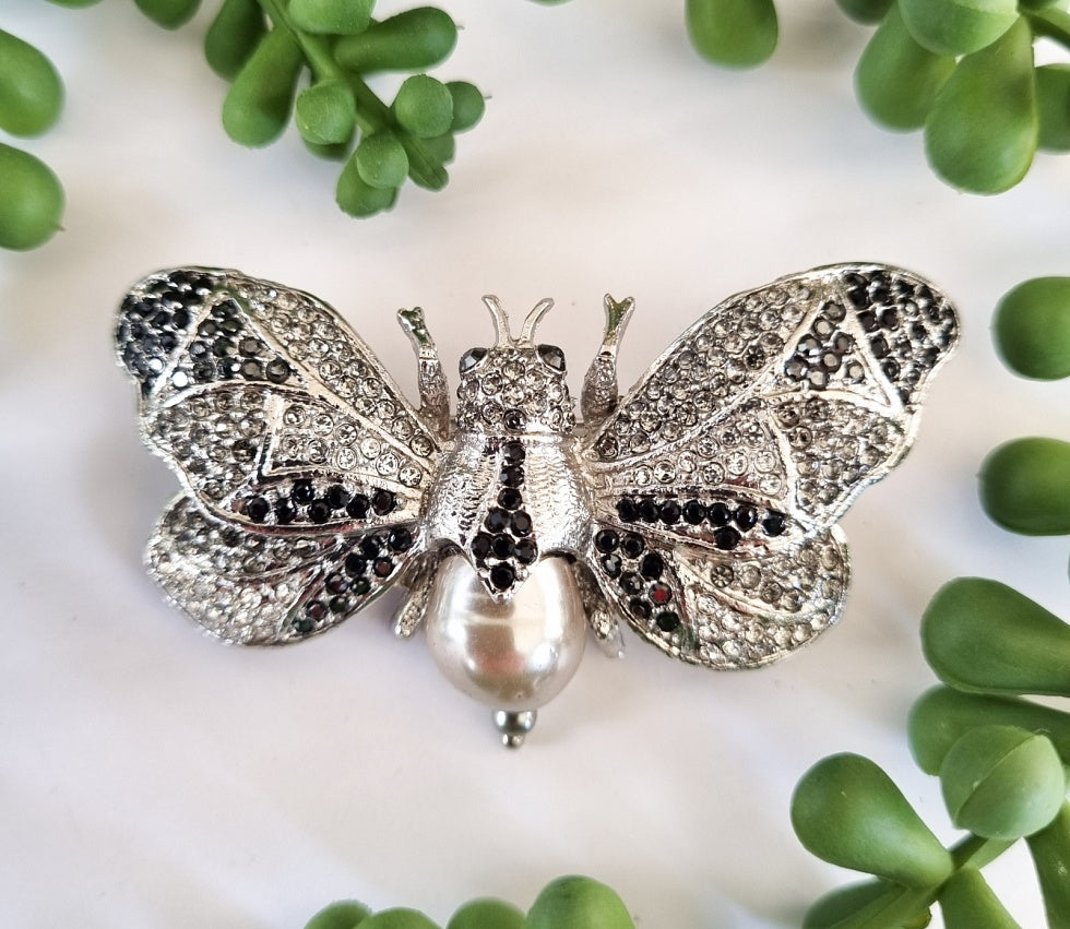 Milano Swarovski Brooch - Moth