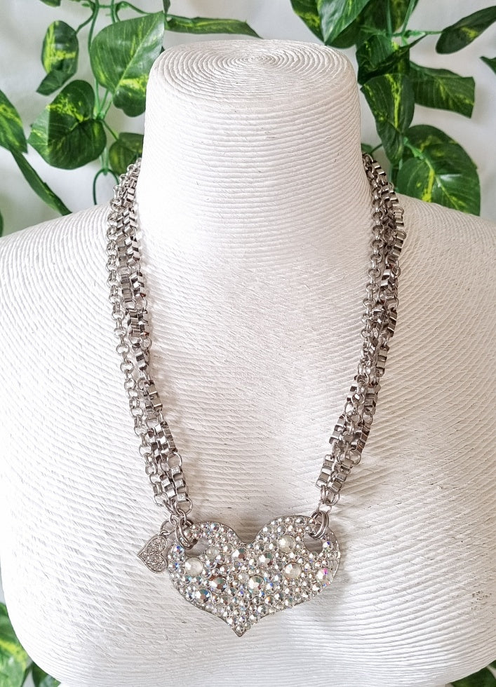 Milano Swarovski Necklace - Crystal Heart